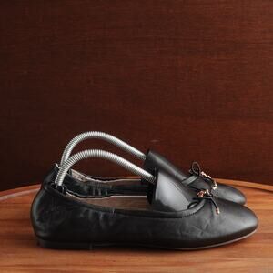 Sam Edelman Flats Youth SZ 4 Black Felicia Leather Ballet Slip On Comfort Shoes